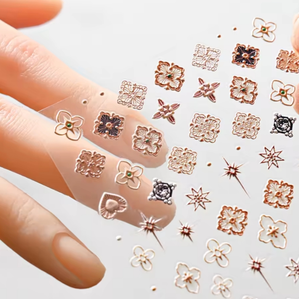 Nail Art Designs Pkg of Adhesive Stickers DIY